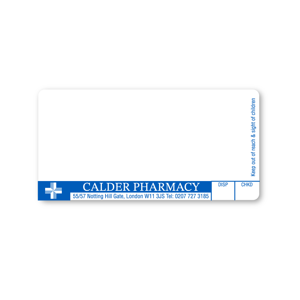 [EMT4790] Calder Pharmacy Labels