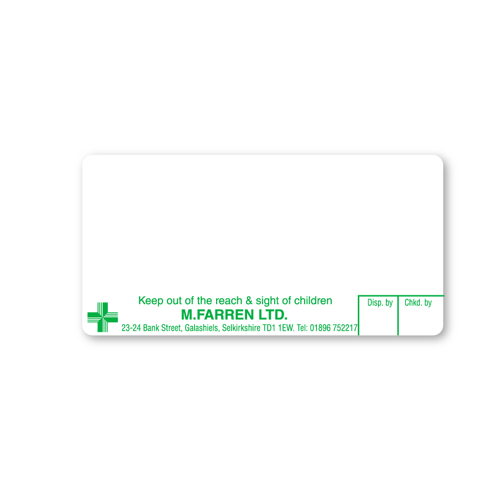 [EMT4620] M Farren Pharmacy (Bank Street) Labels