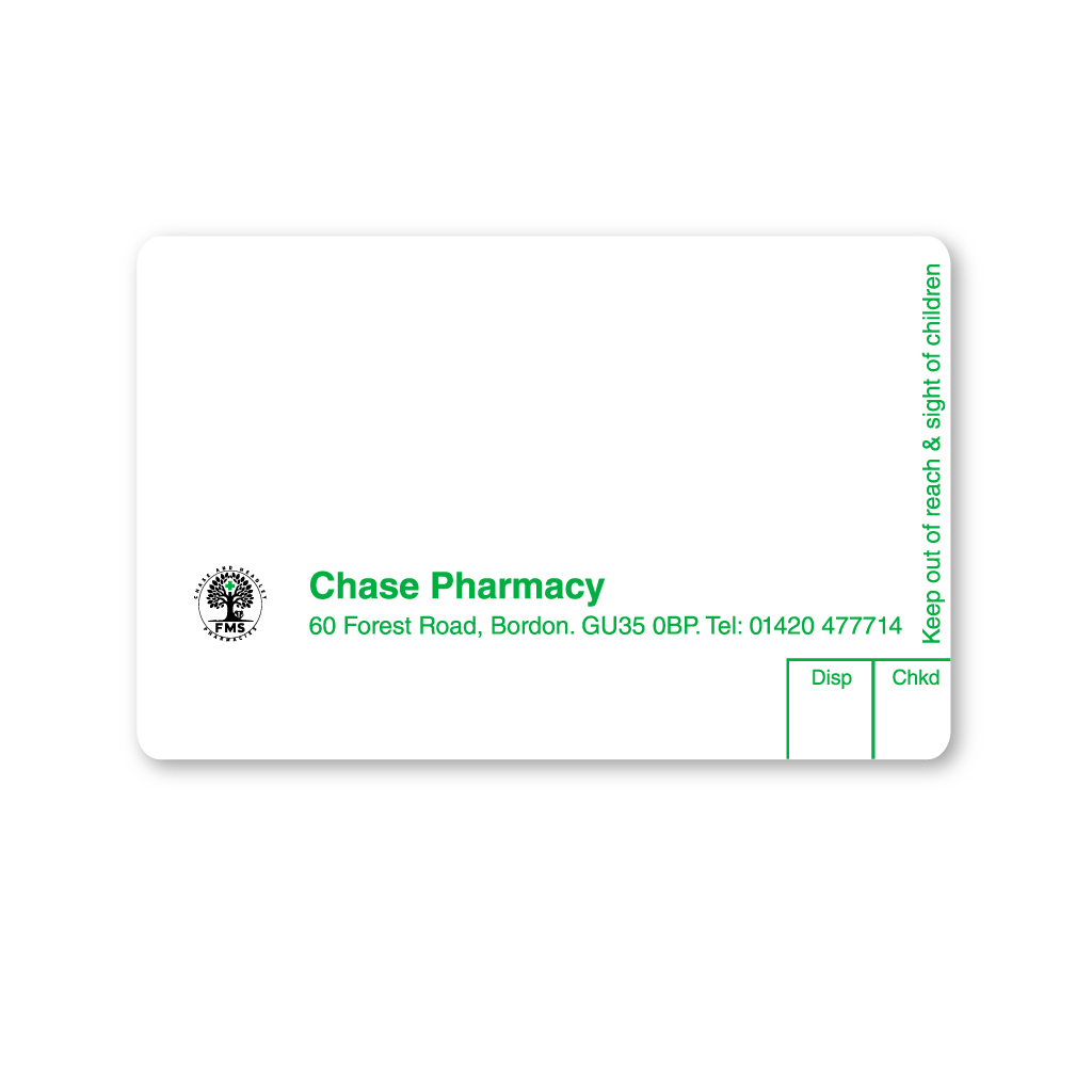 [EMT4797] Chase Pharmacy Labels