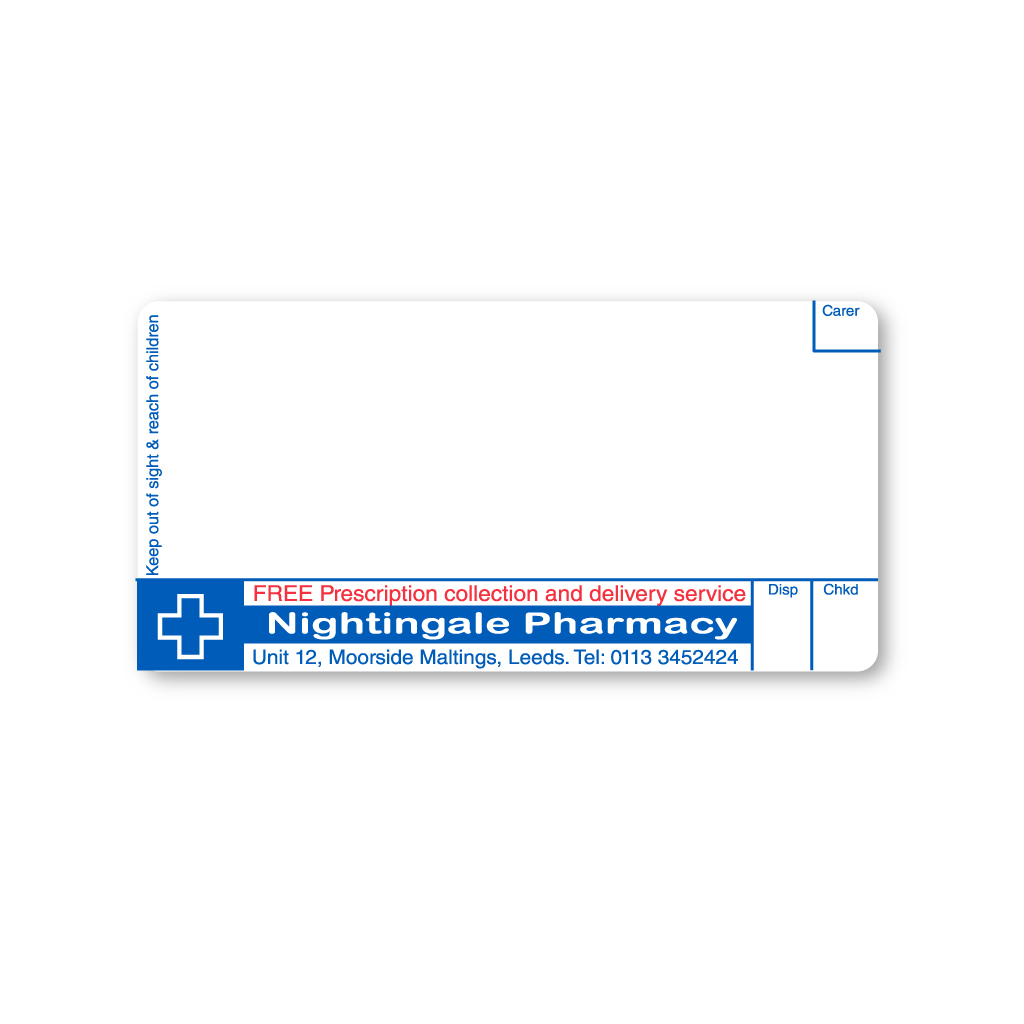 [EMT4798] Nightingale (Moorside Maltings) Pharmacy Labels