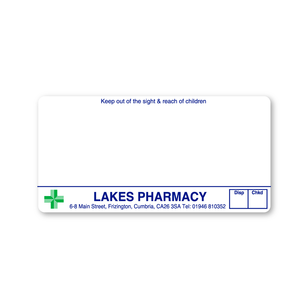 [EMT4810] Lakes Pharmacy Labels