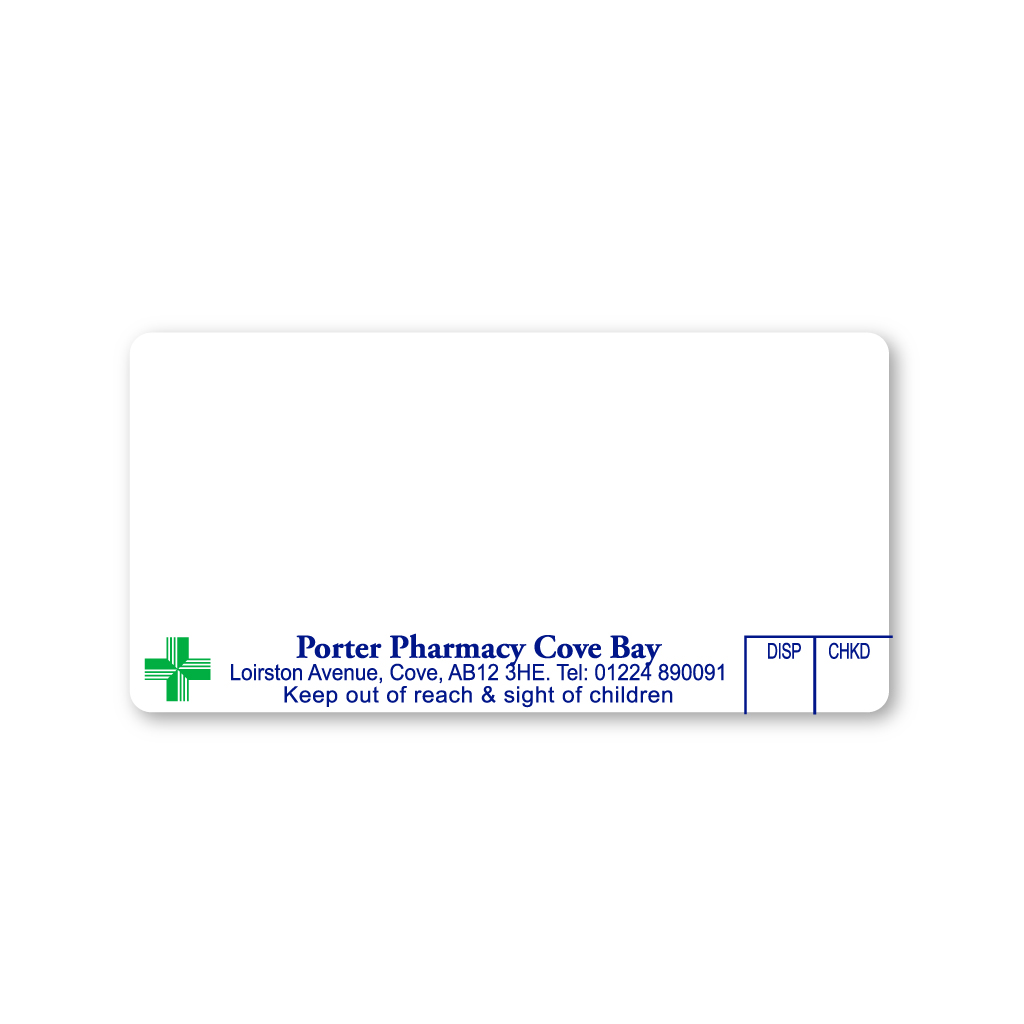 Andy Porter   Cove Bay Pharmacy Labels