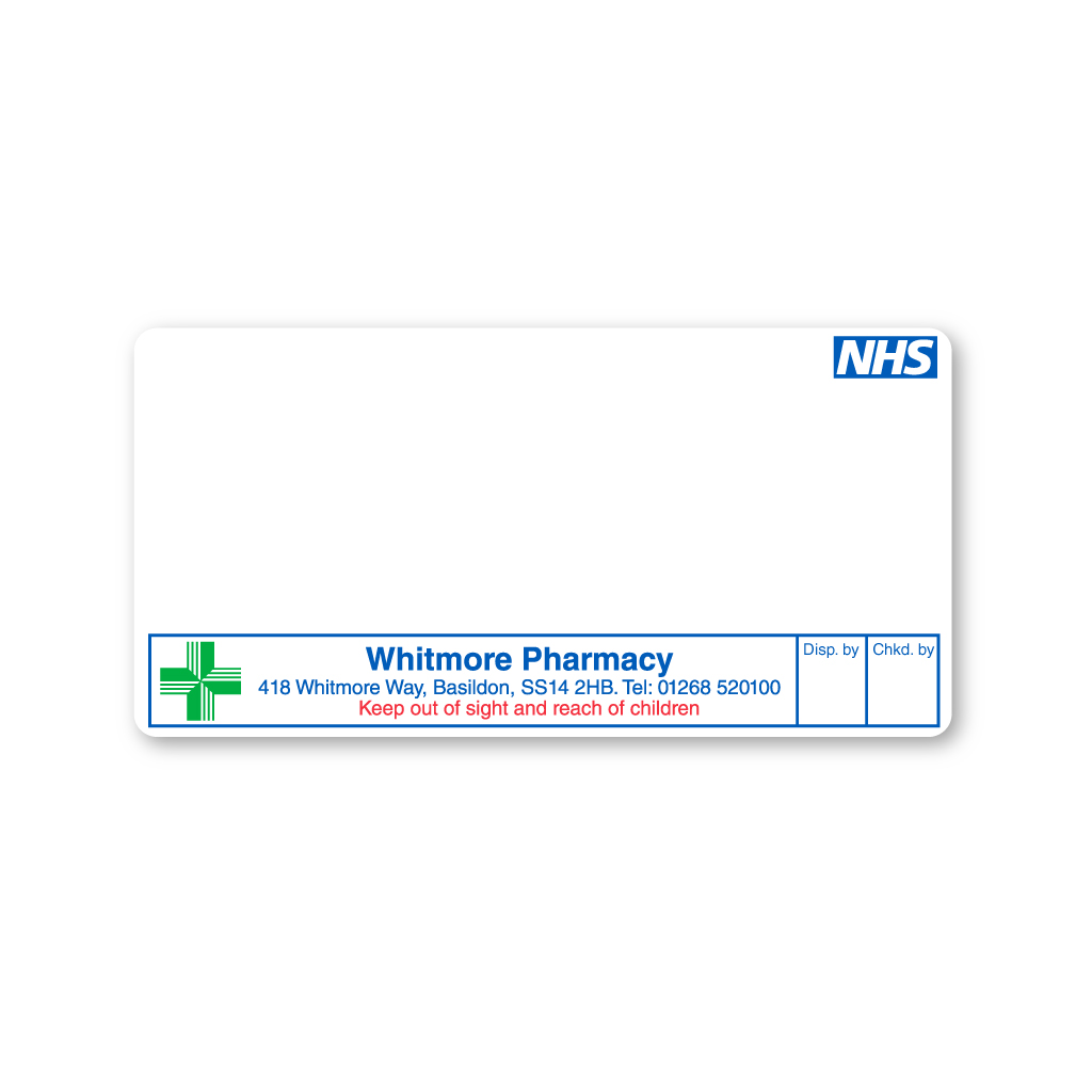 [EMT4817] Whitmore Pharmacy Labels