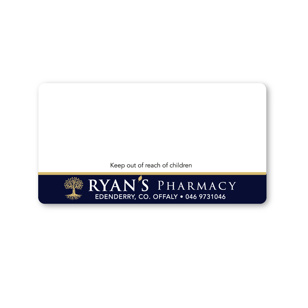 Ryan's Pharmacy   Edenderry Pharmacy Labels