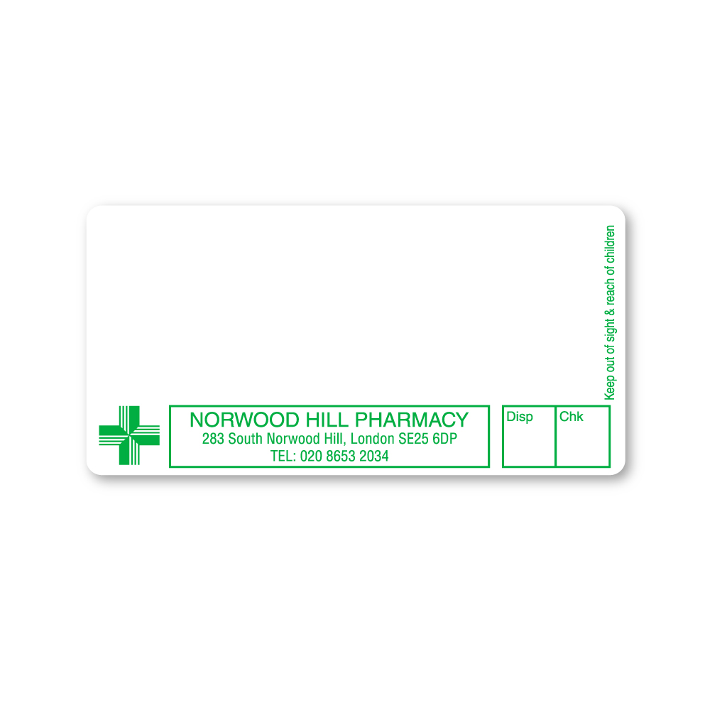 Norwood Hill Pharmacy Labels