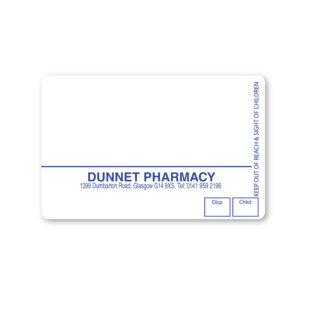  Houlihan Group   Dunnet Pharmacy Labels