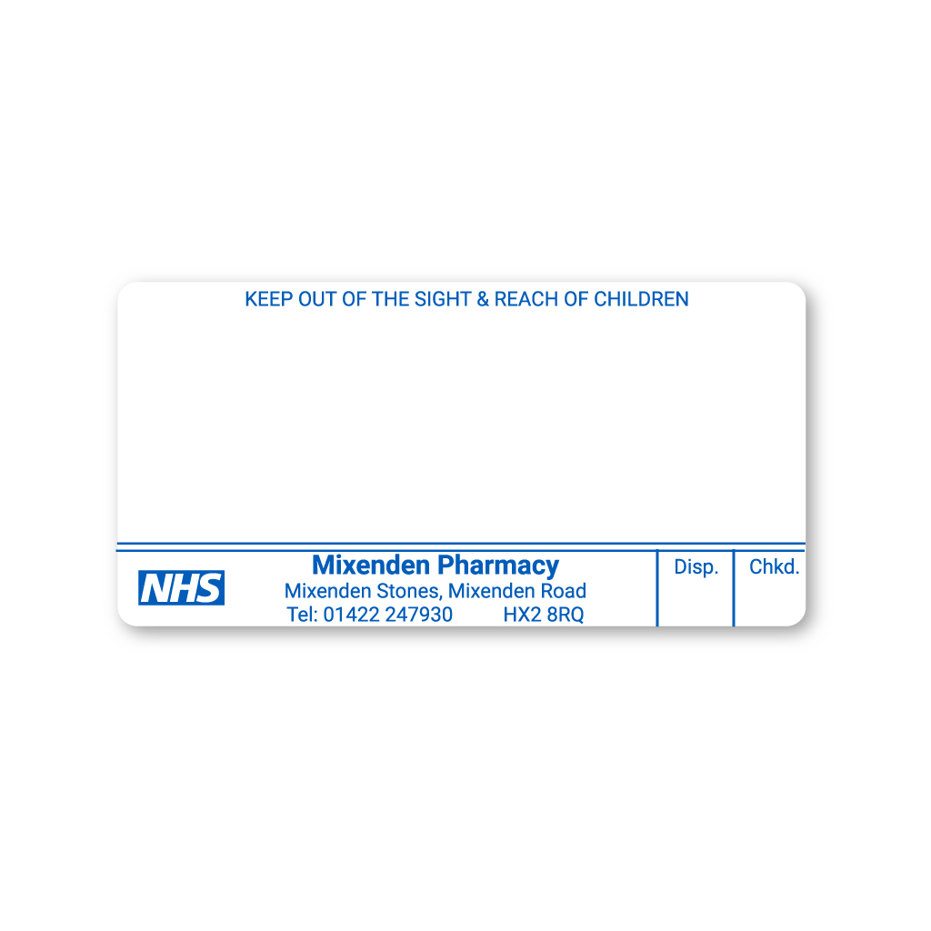 Mixeden Pharmacy Labels 