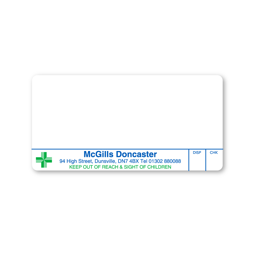 [EMT4824] McGills Doncaster Pharmacy Labels