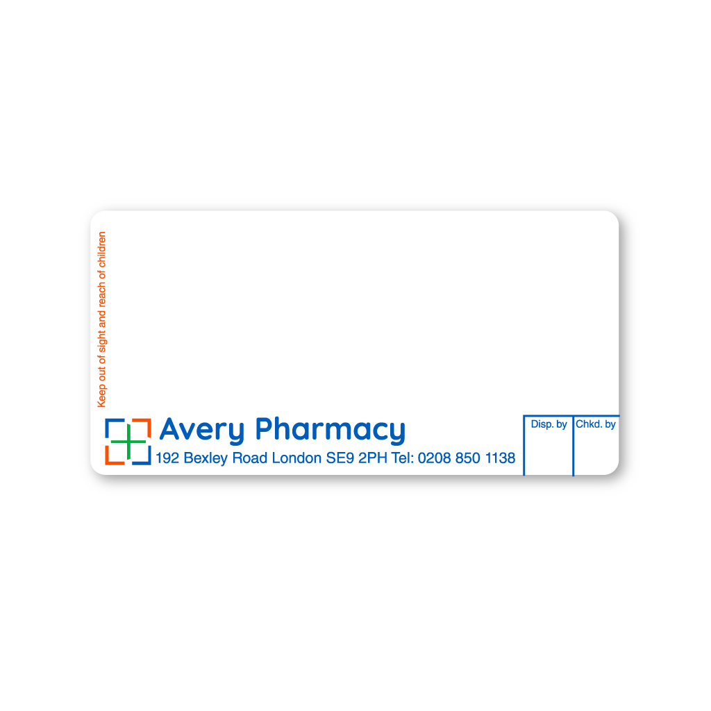 [EMT4826] Avery Pharmacy Labels