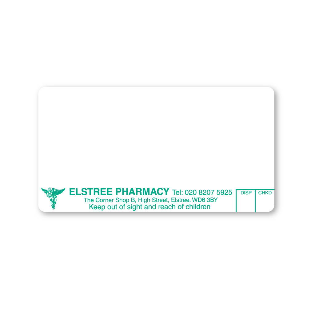 [EMT4827] Elstree Pharmacy Labels 