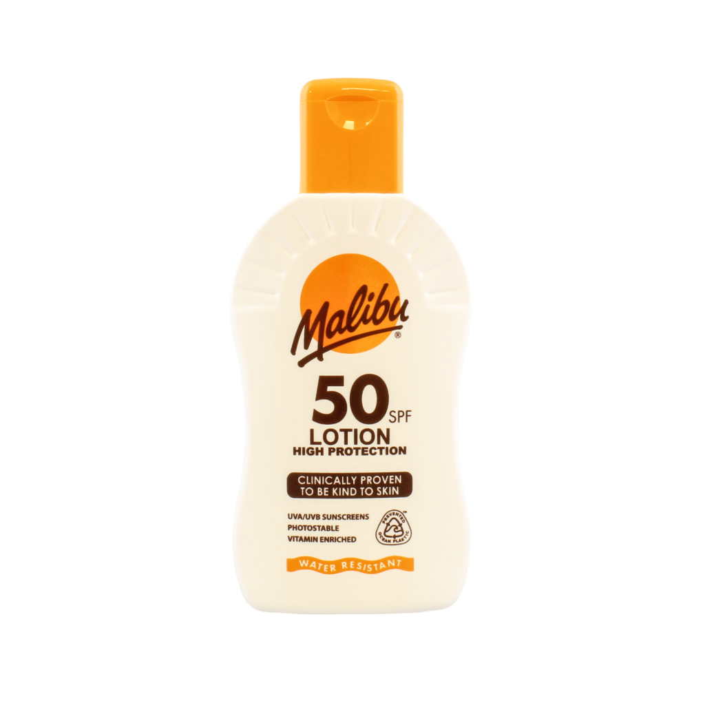 [SUMAL136] Malibu Sun Lotion - SPF50, 200ml (Pack of 6)