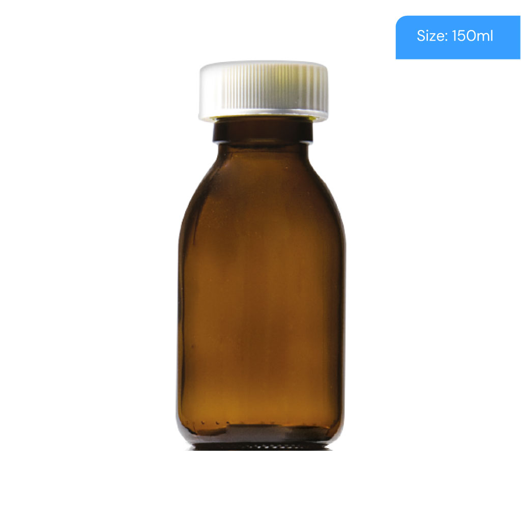 150ml Precapped Round Glass Bottles