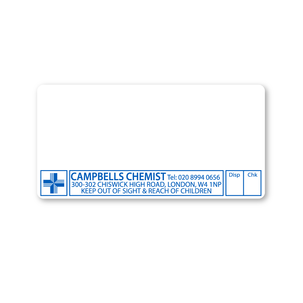 Campbells Chemist Pharmacy Labels