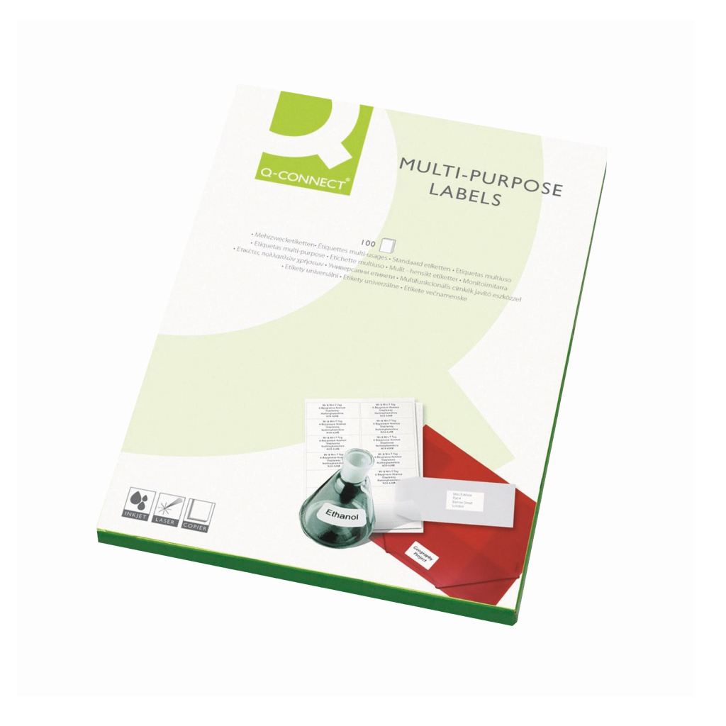 [KF26054]  H38mm x W99mm Q Connect Multipurpose Labels 