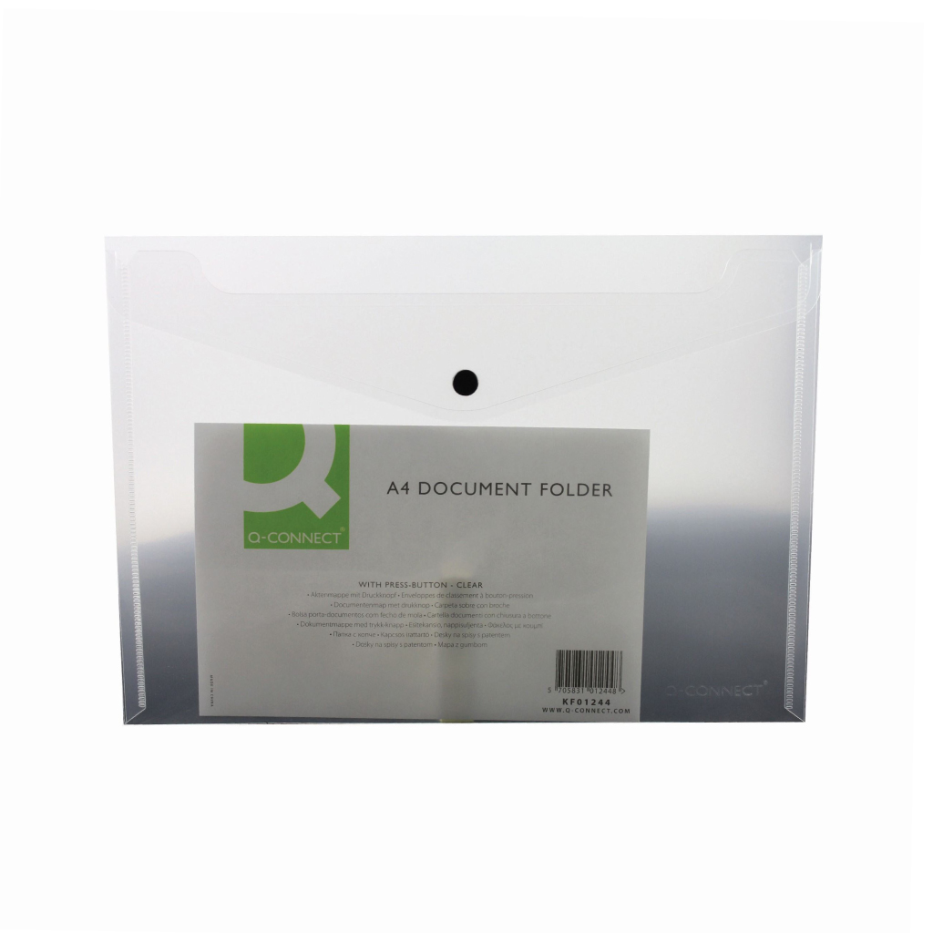 [KF01244Q] A4 Q Connect Doc Folder Clear 