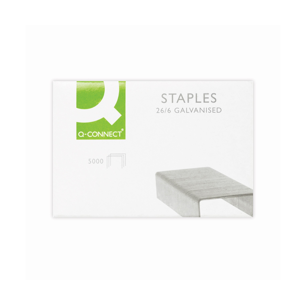 [KF27001] Q Connect Staples 26 6 Pk5000