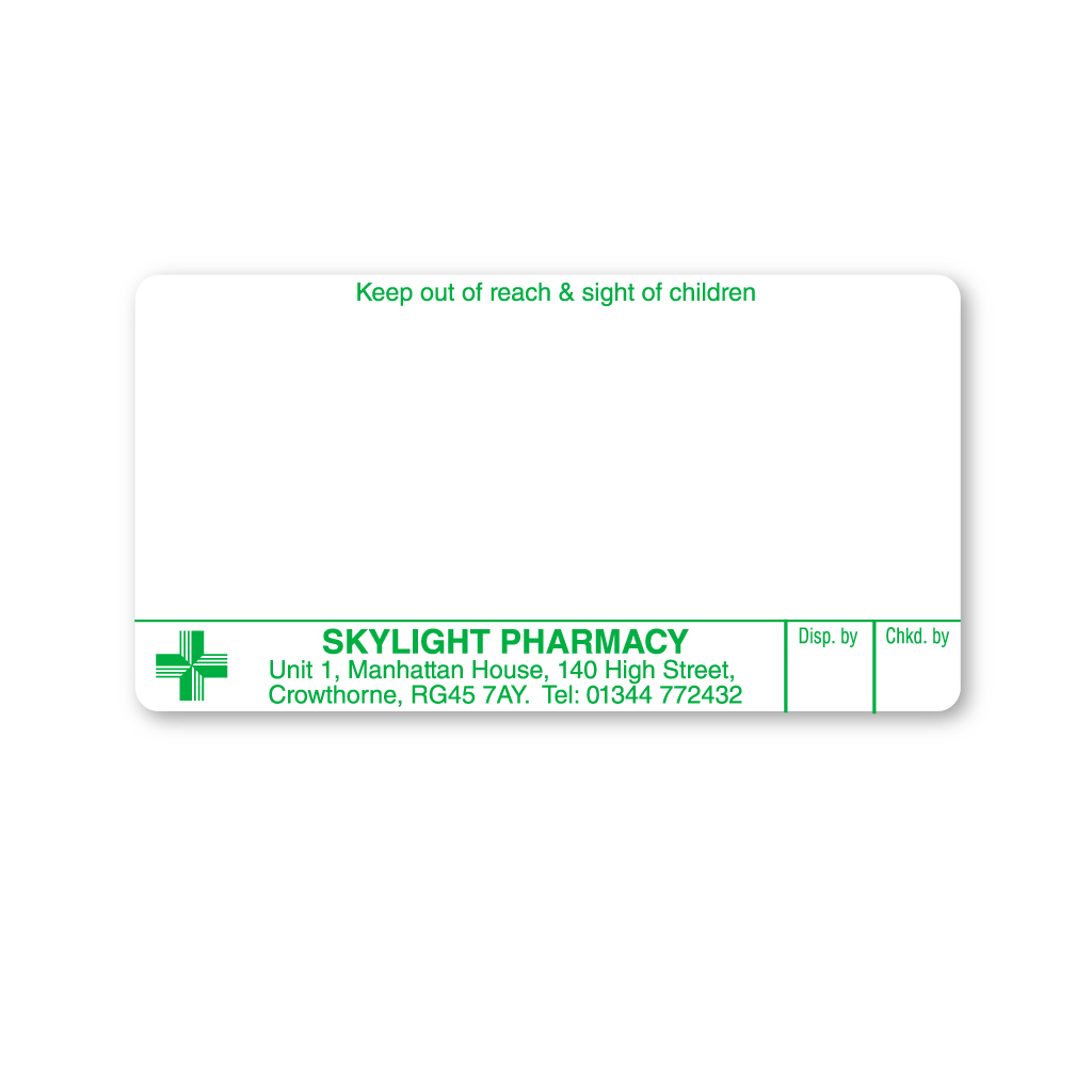 [EMT4838] Skylight Pharmacy Labels 