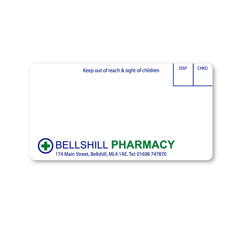 [EMT4847] Bellshill Pharmacy Labels