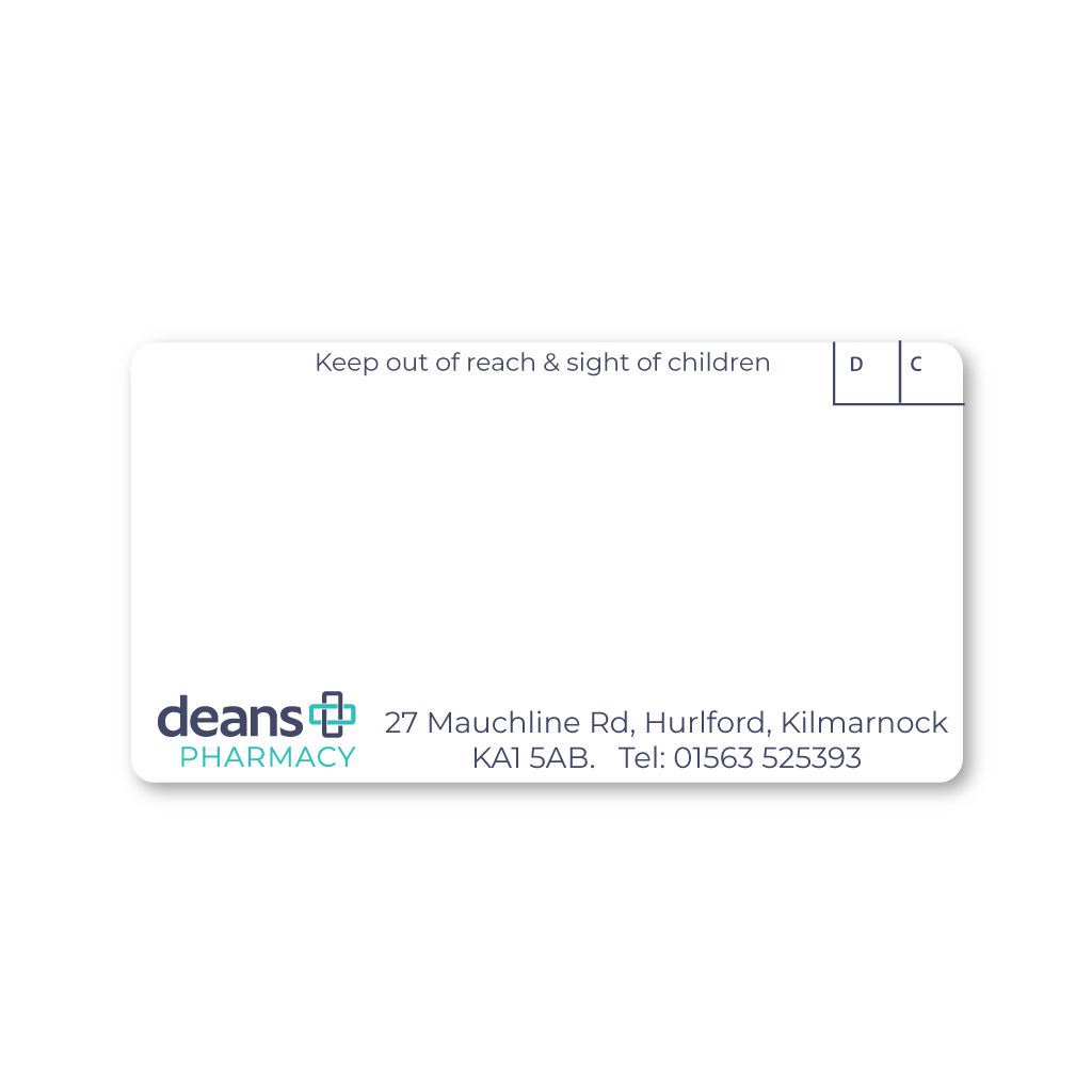 Deans Group (Hurlford) Pharmacy Labels