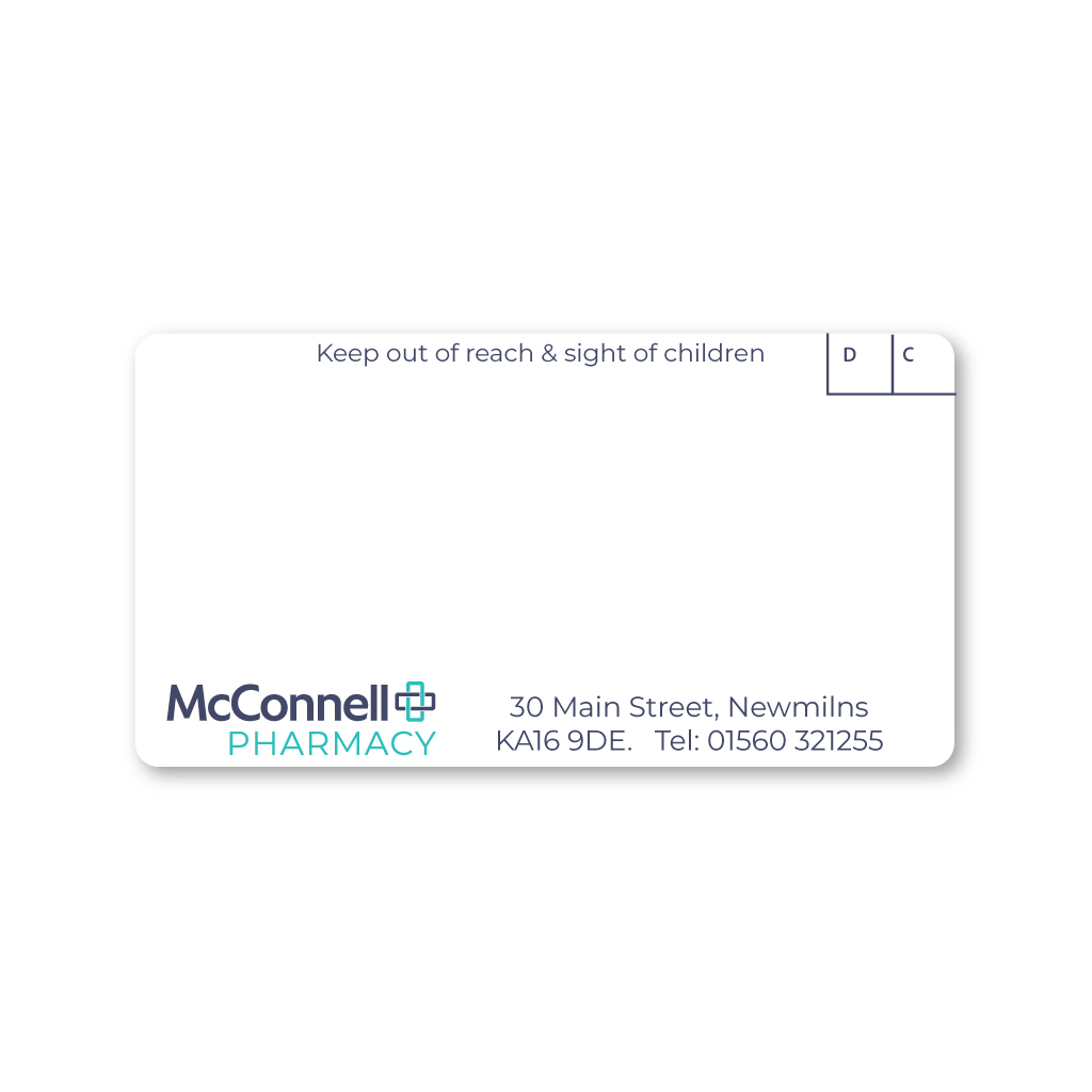 [EMT4856] McConnell (Newmilns) Pharmacy Labels