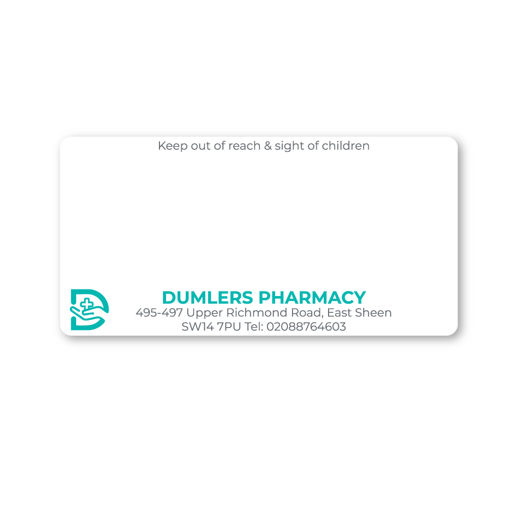 [EMT4872] Dumlers Pharmacy Labels
