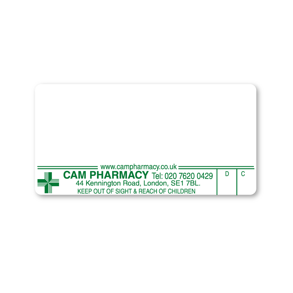 Cam Pharmacy London Labels 