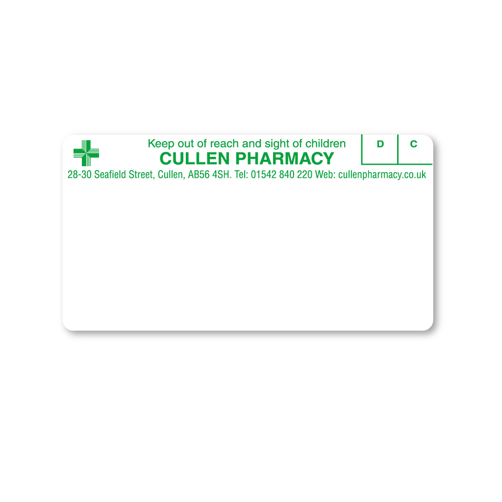 [EMT4669] Cullen Pharmacy Labels 