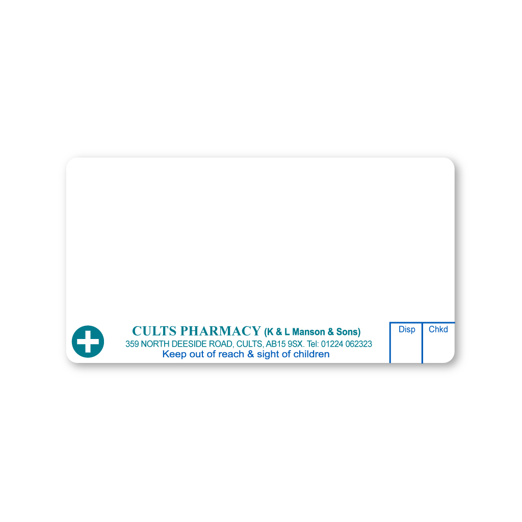 [EMT4908] Cults Pharmacy Labels 