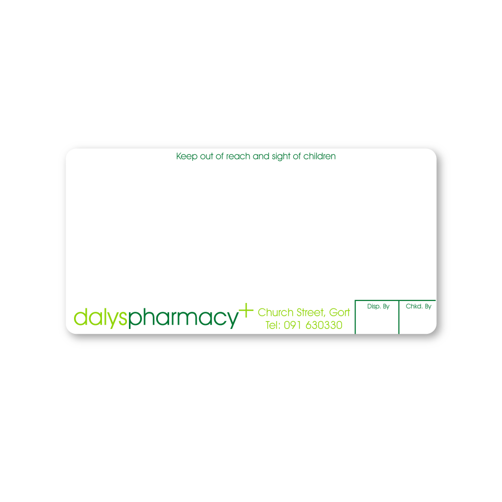 [EMT4909] Dalys Pharmacy Labels