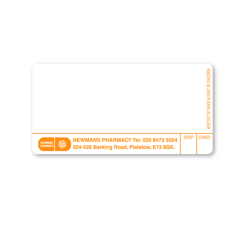 Newmans Pharmacy Labels