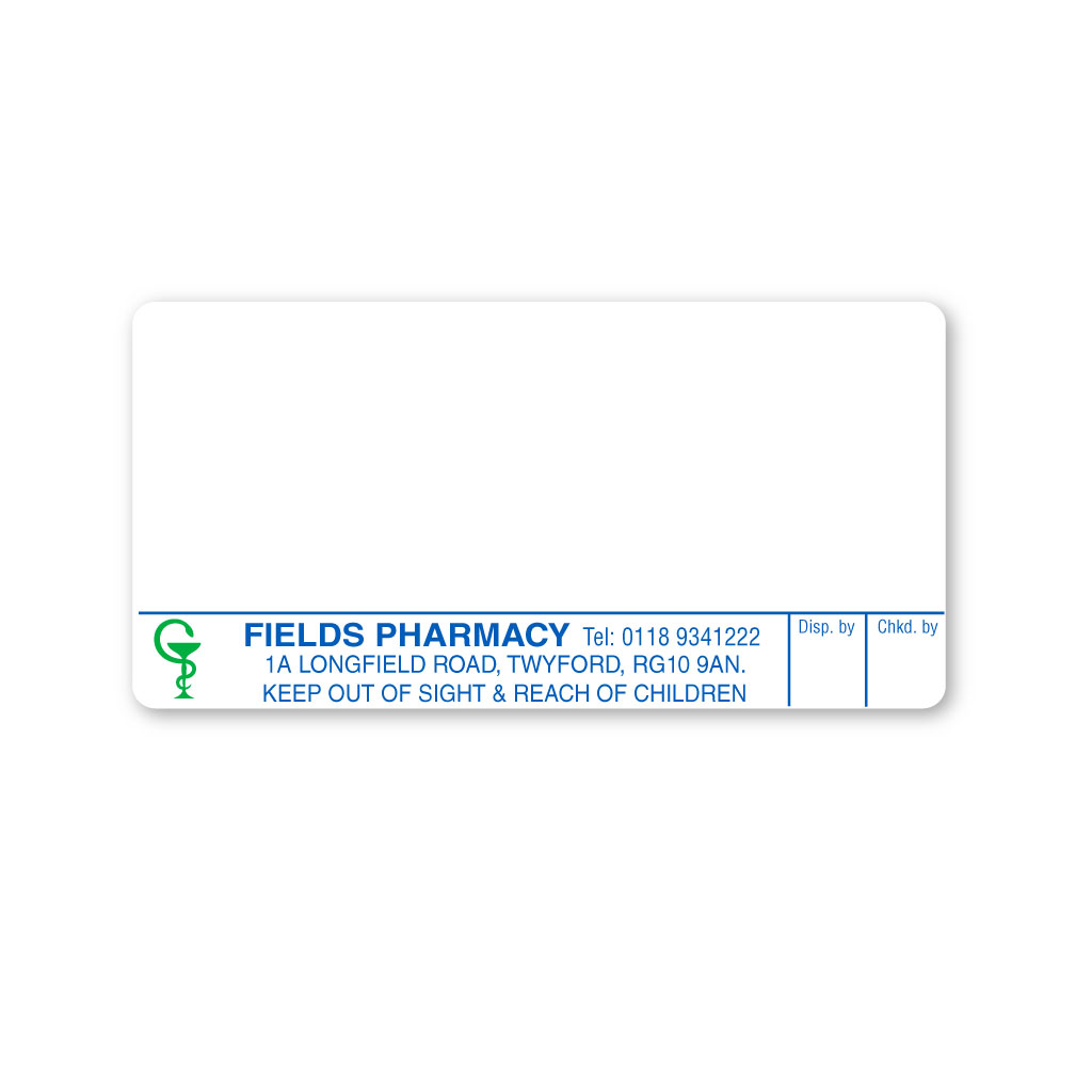 [EMT4929] Fields Pharmacy Labels 