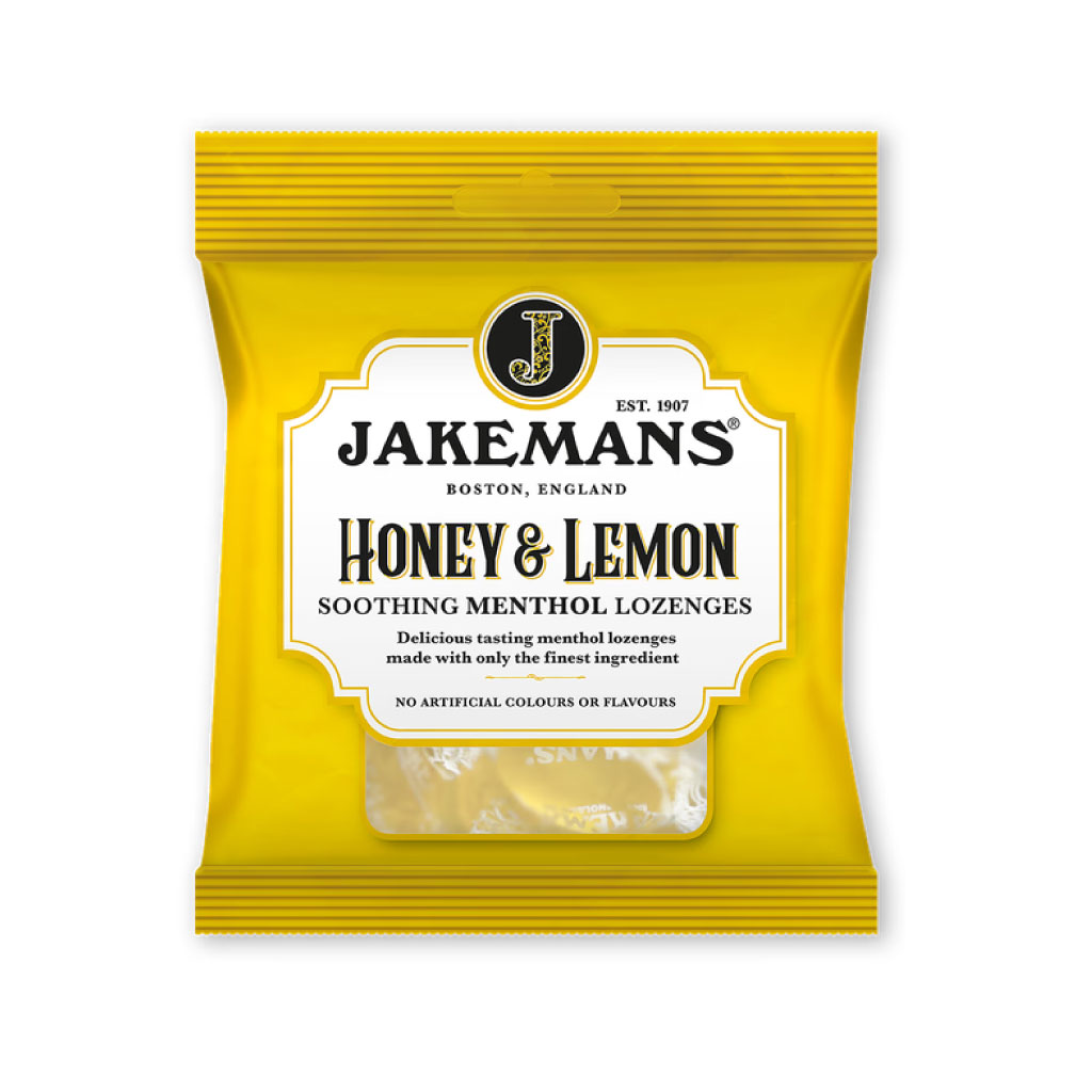 Jakemans Menthol Lozenges Throat & Chest - Honey and Lemon flavour 