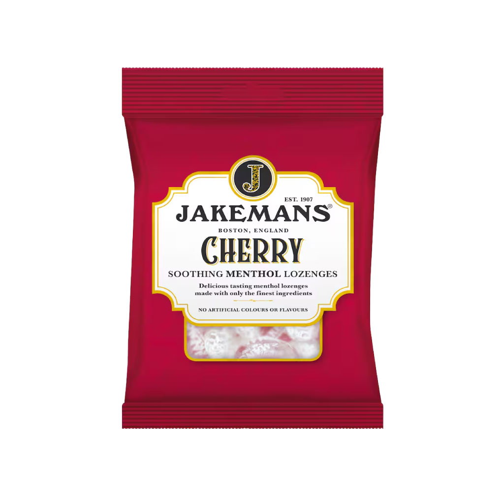 [MEJAK006] Jakemans Menthol Lozenges - Throat & Chest Cherry (Pack of 12)