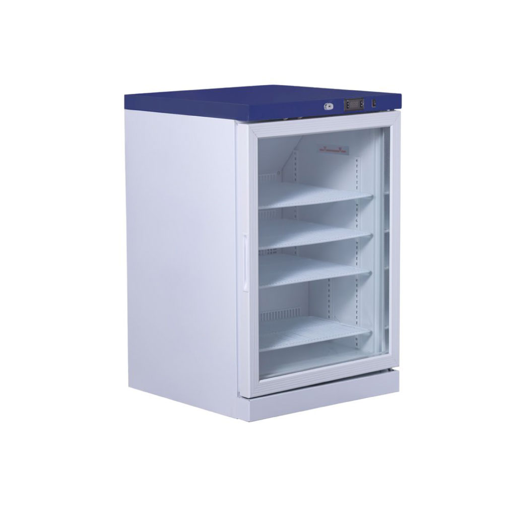 Undercounter Pharmacy Fridge Glass Door 168L