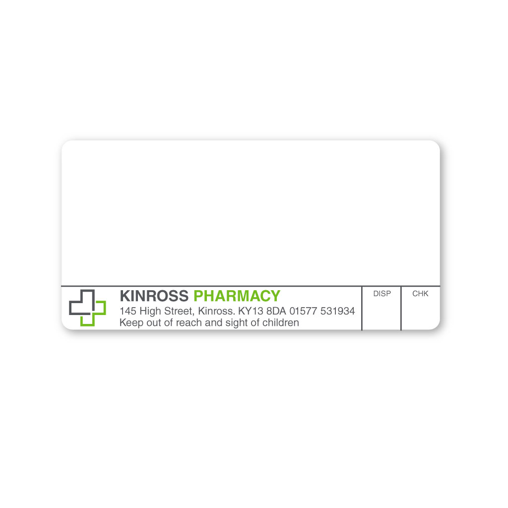 Kinross Pharmacy Labels