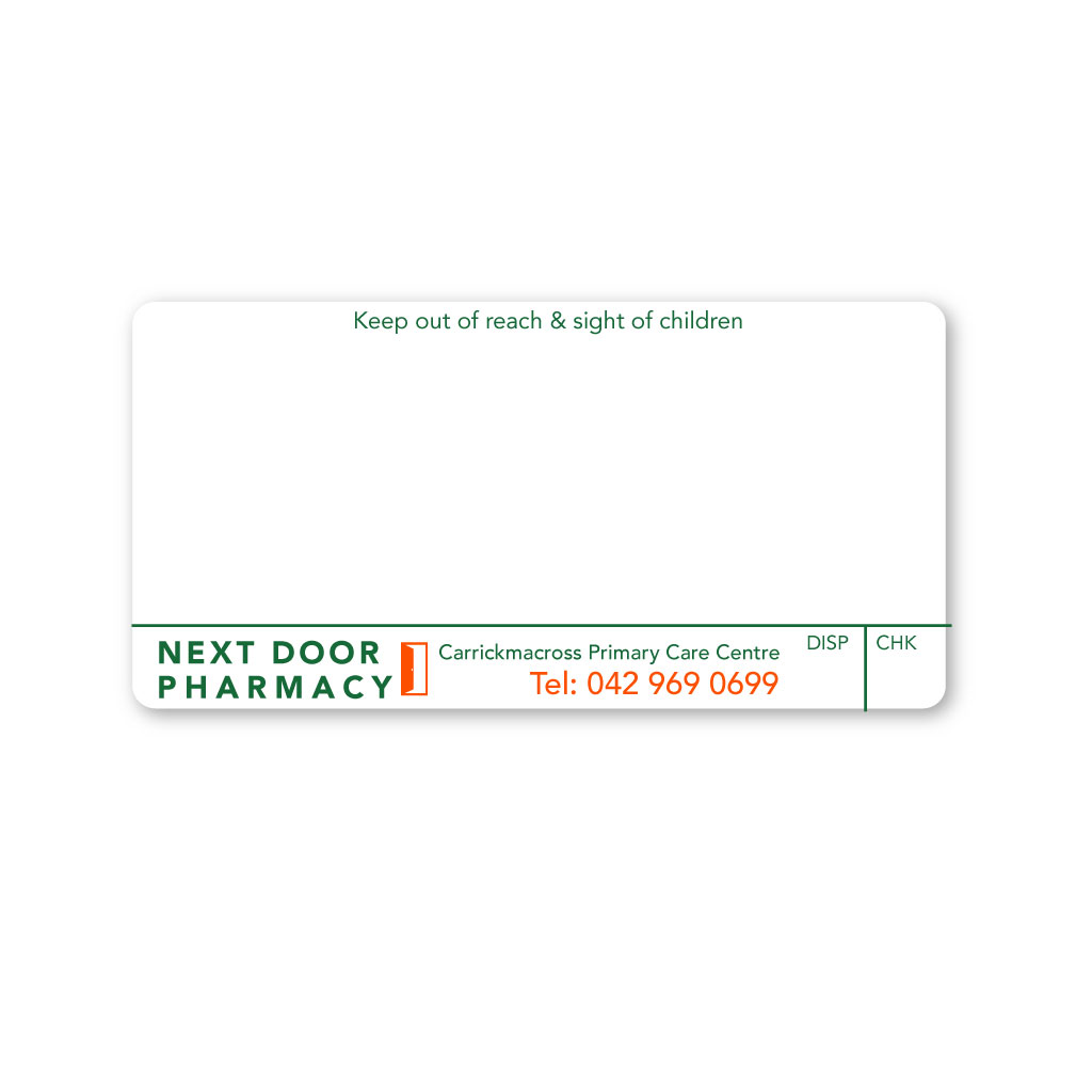 [EMTLS4946] Next Door Pharmacy   Liam Skelly Labels 