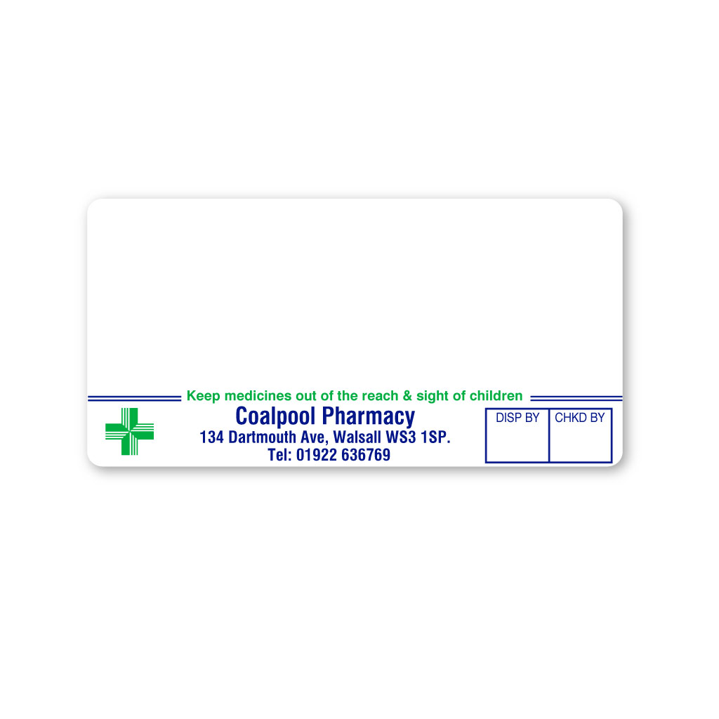 [EMT4949] Coalpool Pharmacy Labels