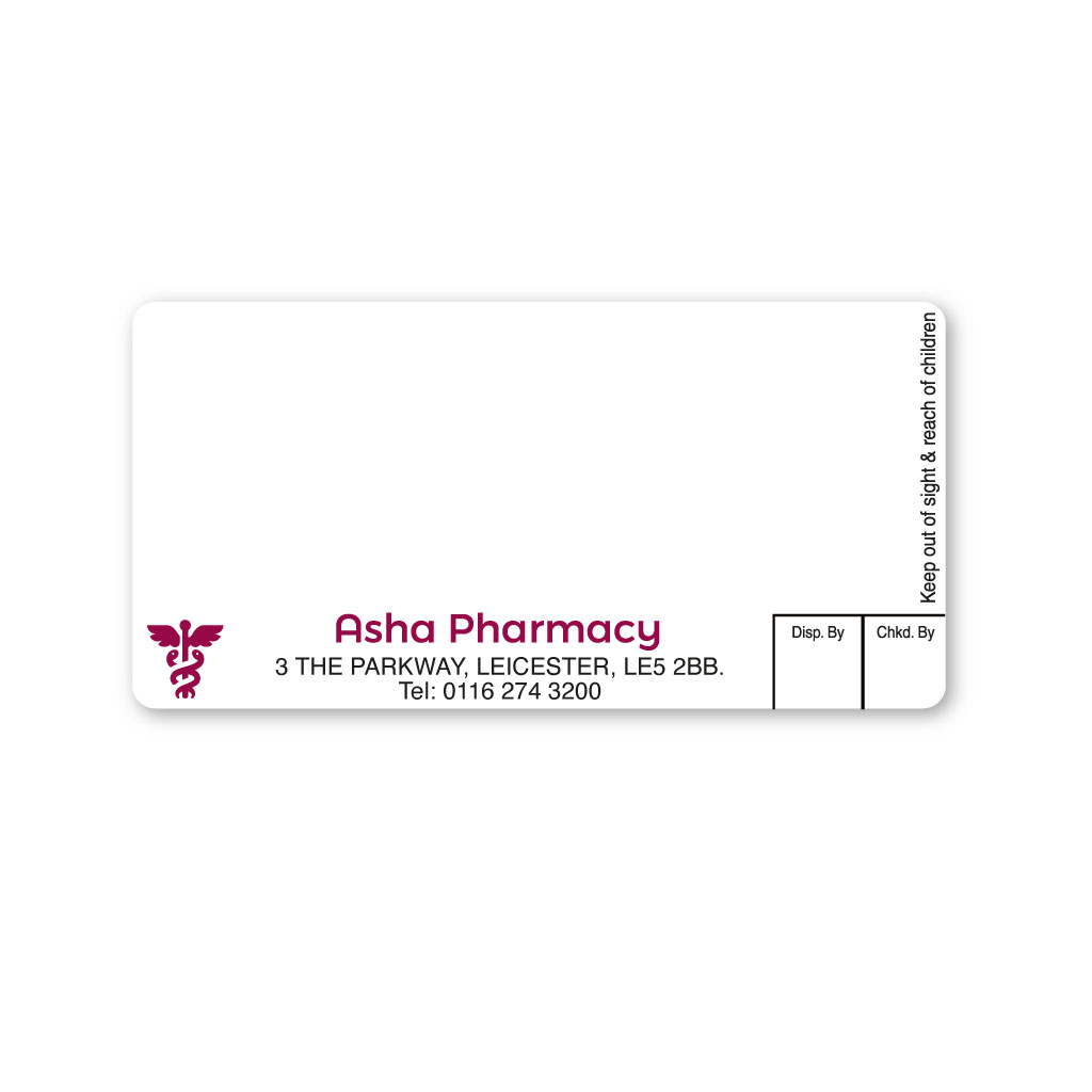 [EMT4965] Asha Pharmacy Labels