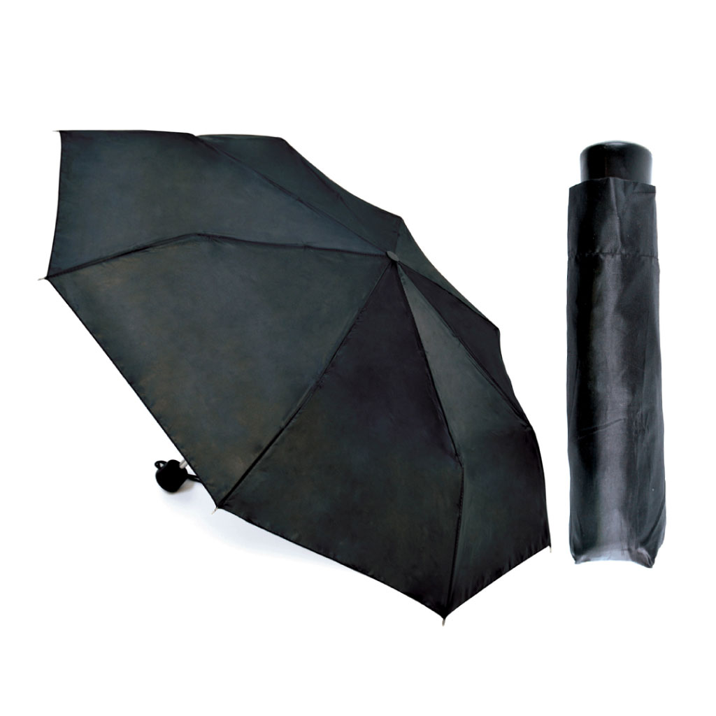 [UU0072] Plain Black Basic Umbrella 