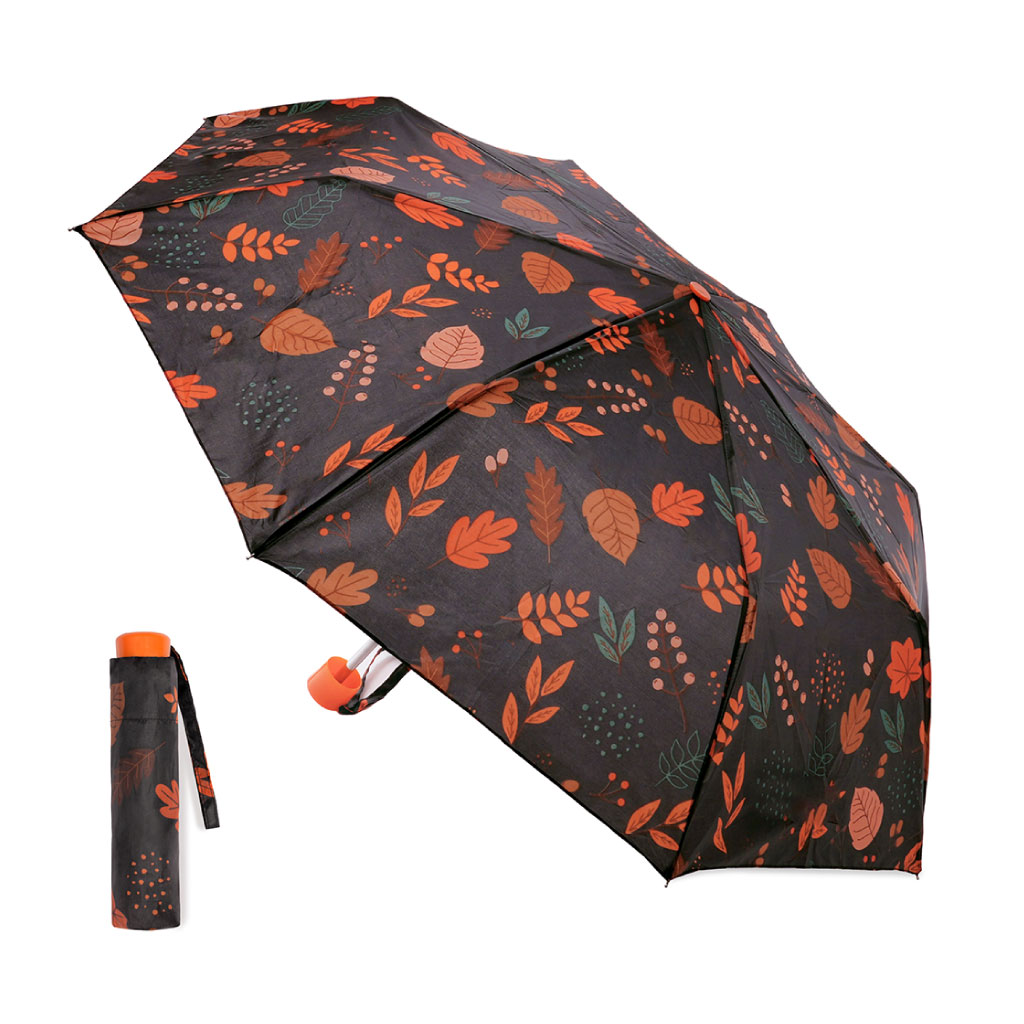 [UU0428] Autumn Leaves Print Umbrella 