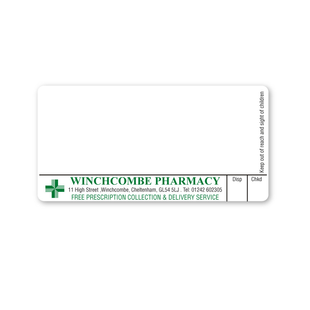 [EMT4992] Winchcombe Pharmacy Labels