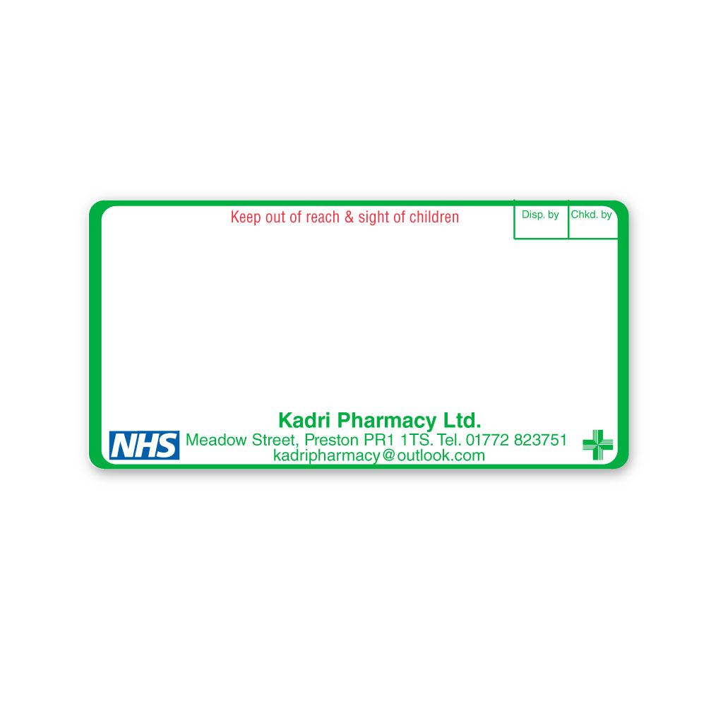 [EMT4995] Kadri Pharmacy Labels