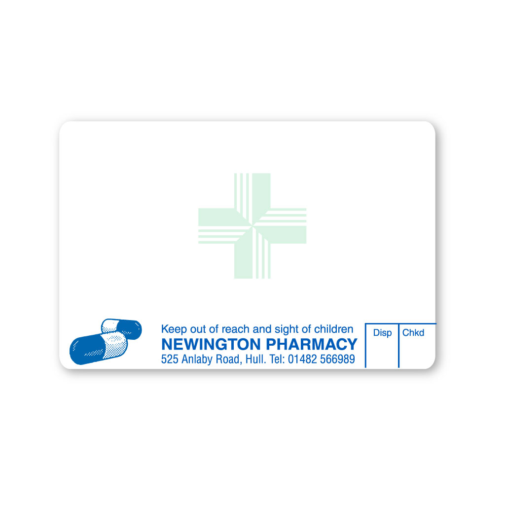 [EMT4994] Newington Pharmacy Labels 70x45