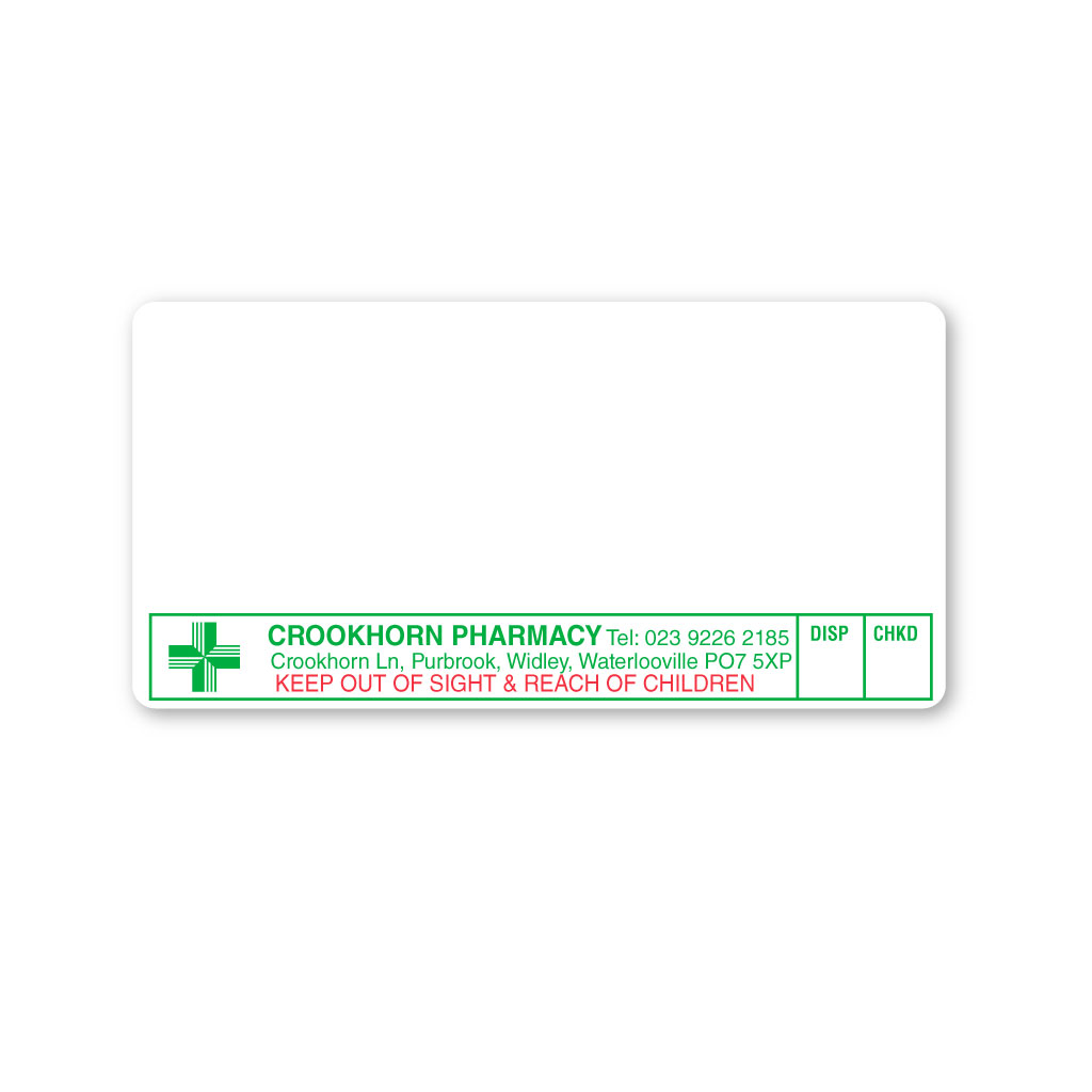 [EMT4999] Crookhorn Pharmacy Labels