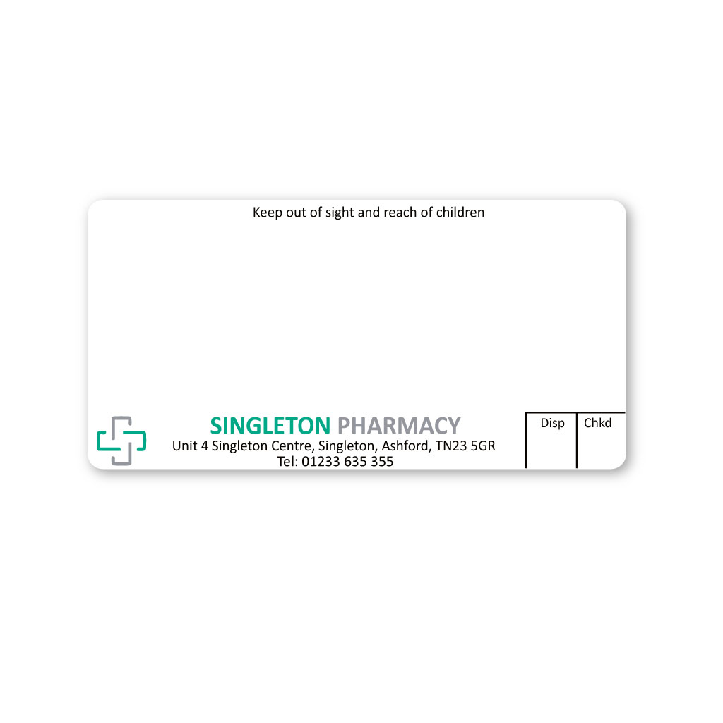 [EMT5000] Singleton Pharmacy Labels