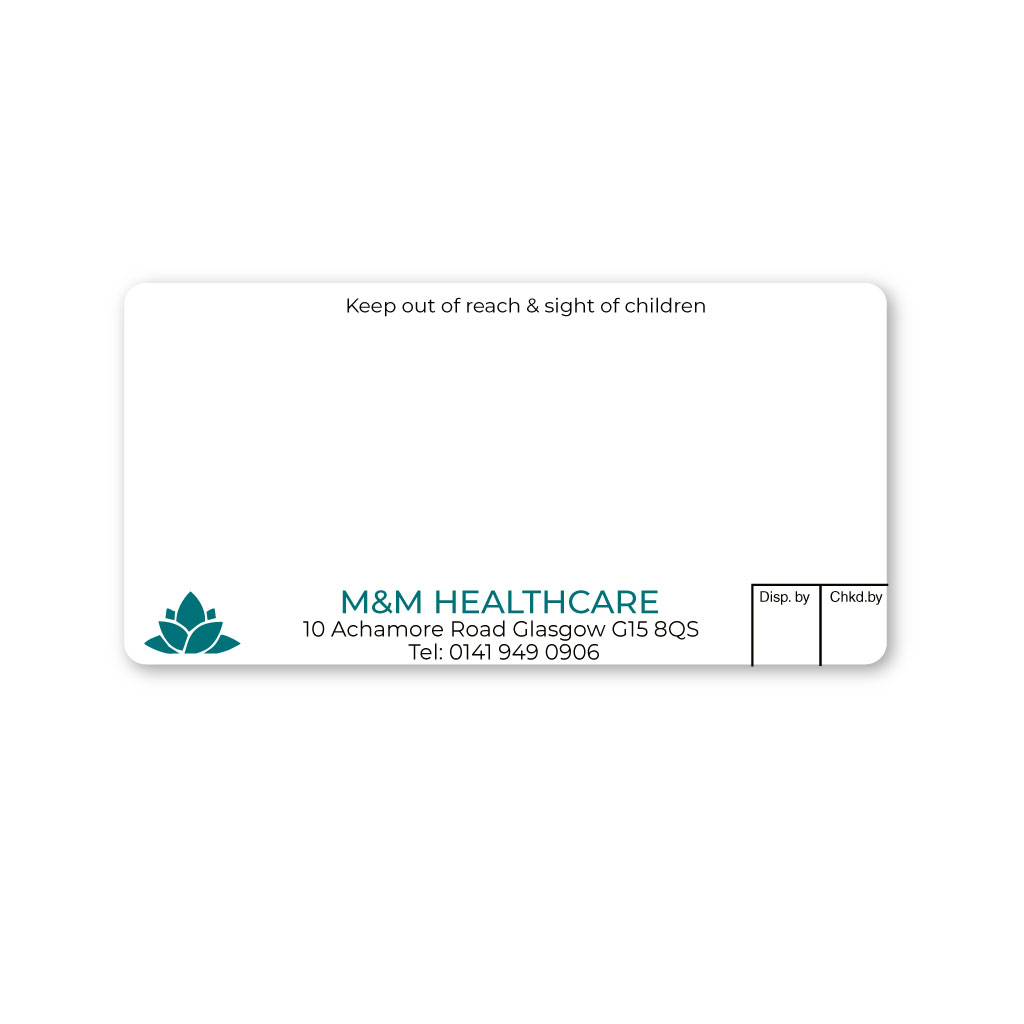 [EMT5005] M&M Healthcare Scotland Pharmacy Labels