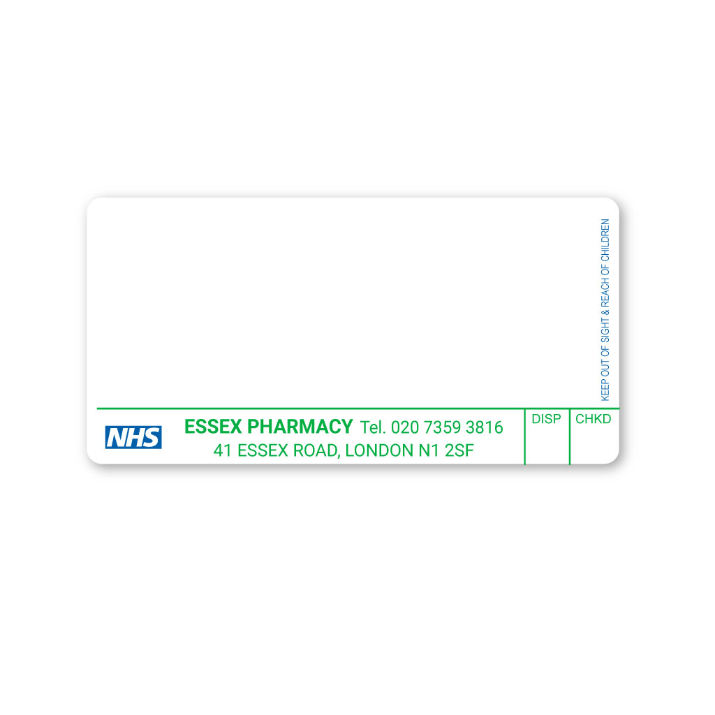 [EMT5011] The Chemitex (Essex) Pharmacy Labels