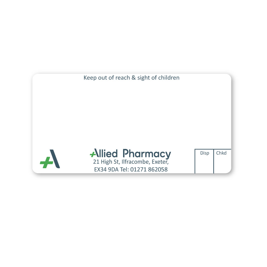 [EMT5016] Allied IIfracombe Pharmacy Labels