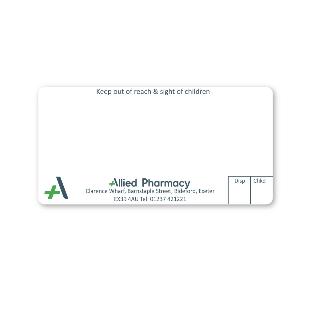 [EMT5022] Allied Bideford Pharmacy Labels 