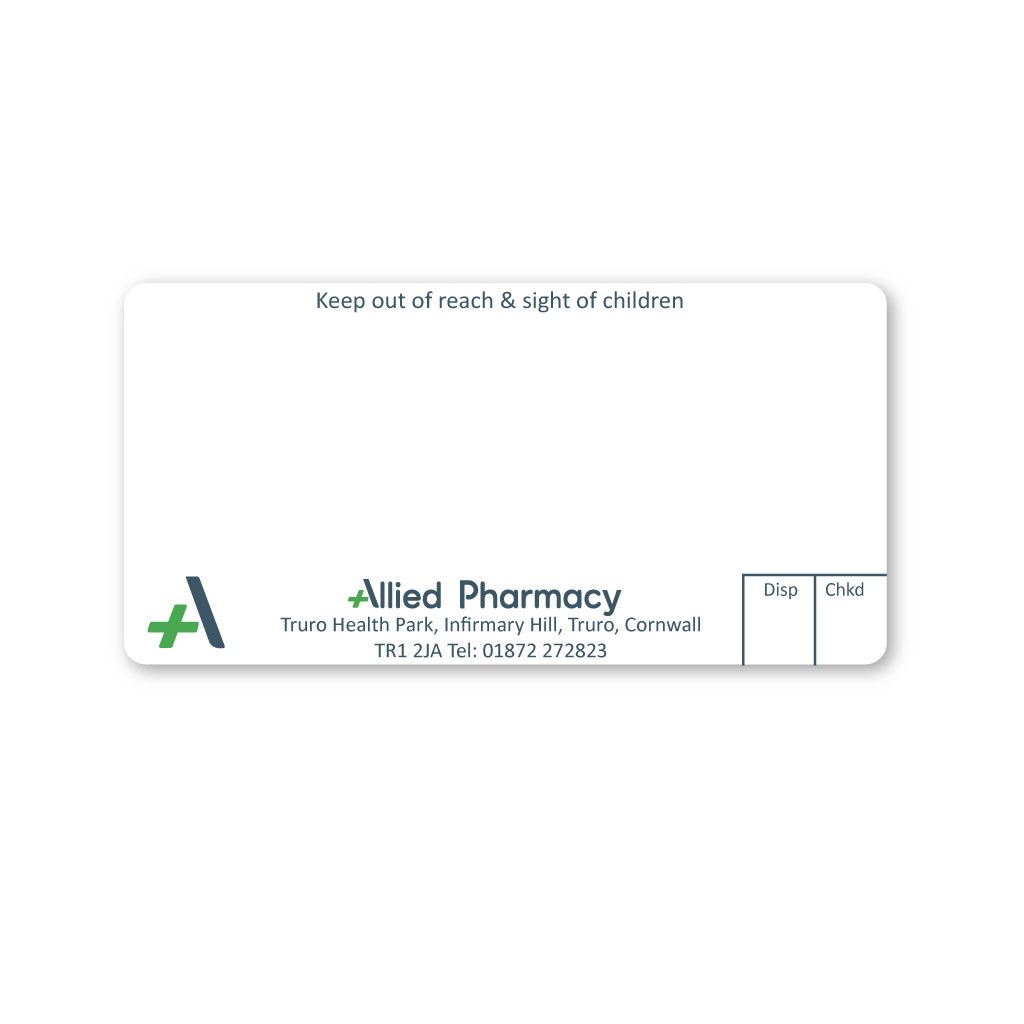 [EMT5030] Allied Truro Pharmacy Labels